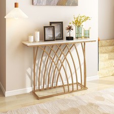120cm Gold Console Table