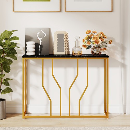 Gold console table - gold, modern