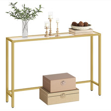 Gold Console Table Tempered