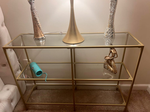 Glass console table modern - glass,