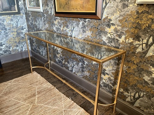 Glass console table - console, clear