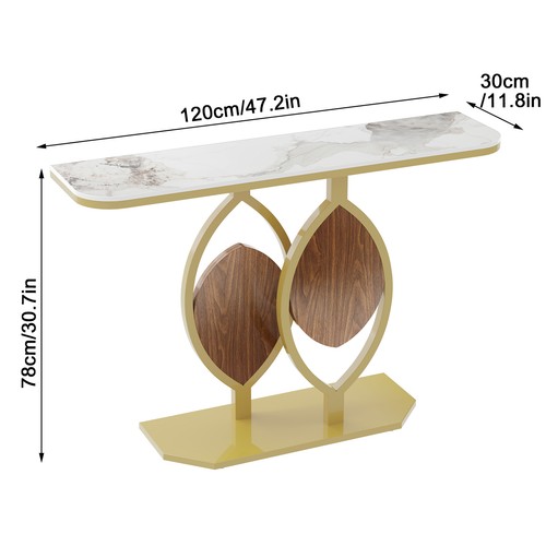 Modern console table with gold - modern,