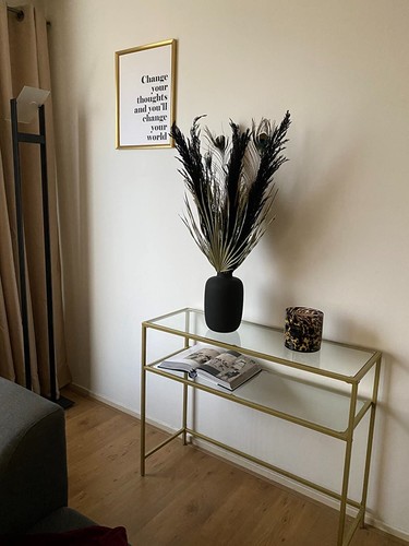 Glass console table modern - glass,