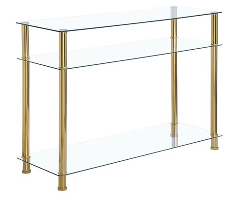Tempered glass console table - glass,