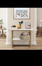 COSTWAY Gold Console Table
