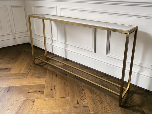 Gold painted mirror topped - a,