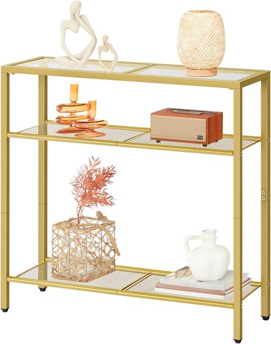 Tier gold console table - 3-tier,