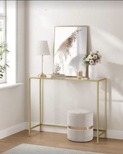 Modern Slim Gold Console Table